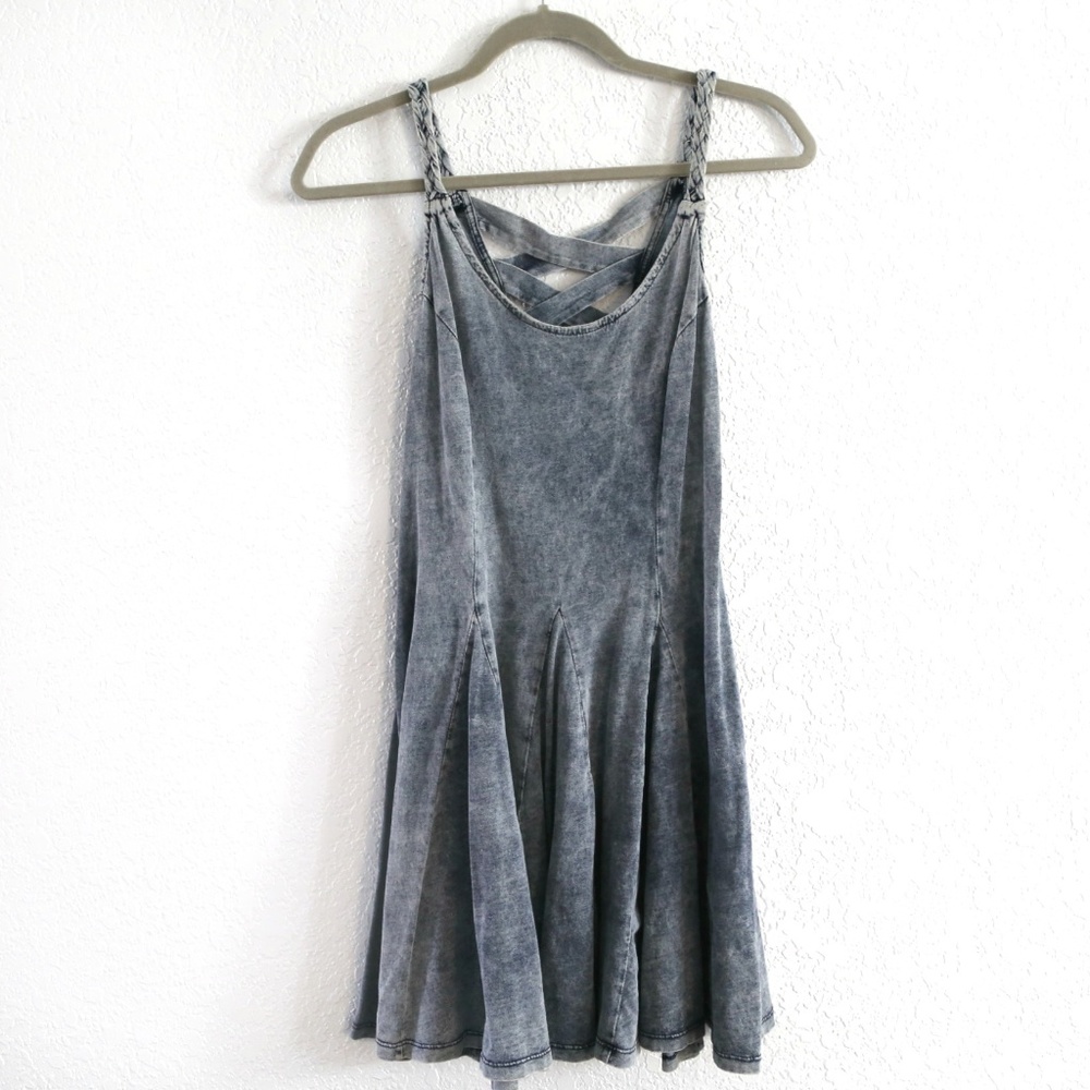 Teen Vogue Denim Skater Dress Size Xsmall